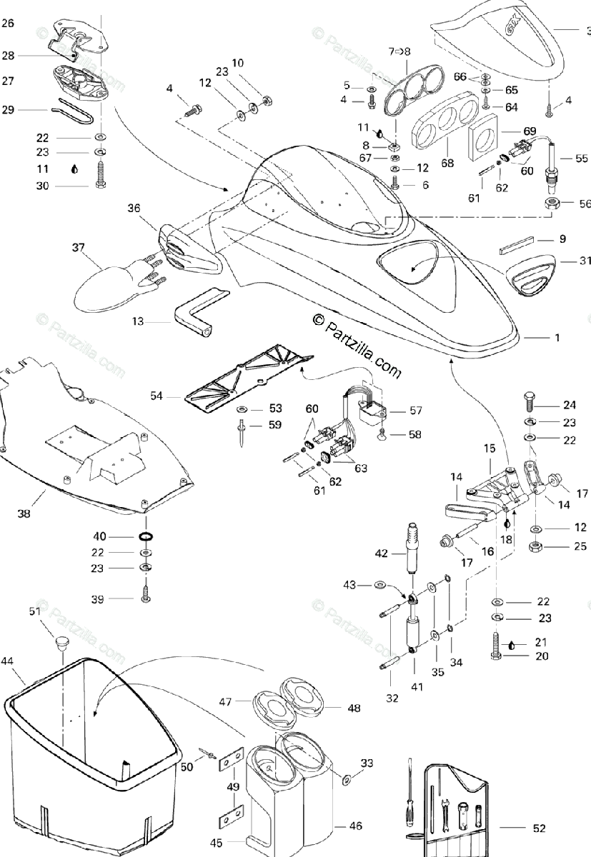 Sea Doo Gtx Parts Diagram