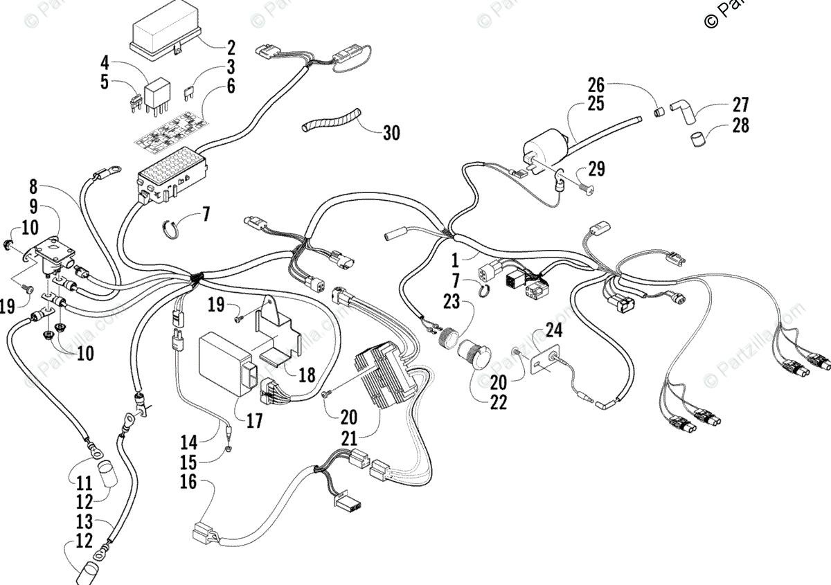 Arctic Cat Atv 2004 Oem Parts Diagram For Wiring Harness
