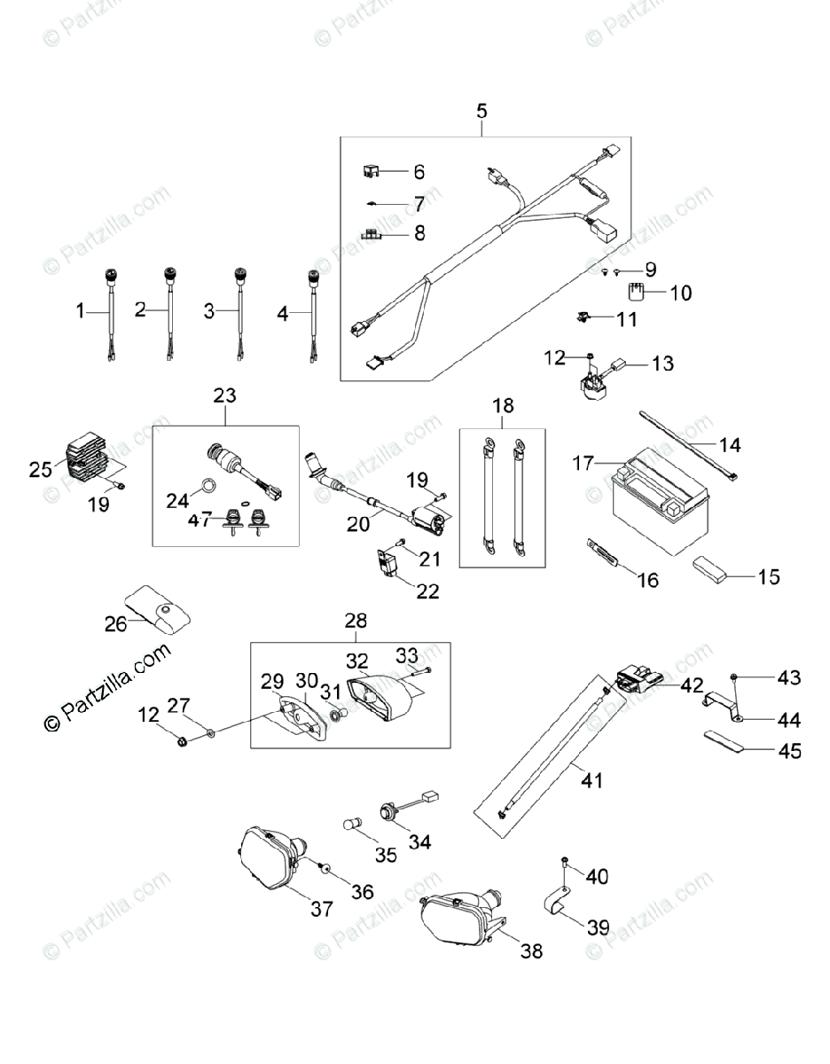 Polaris Side By Side 2017 Oem Parts Diagram For Electrical