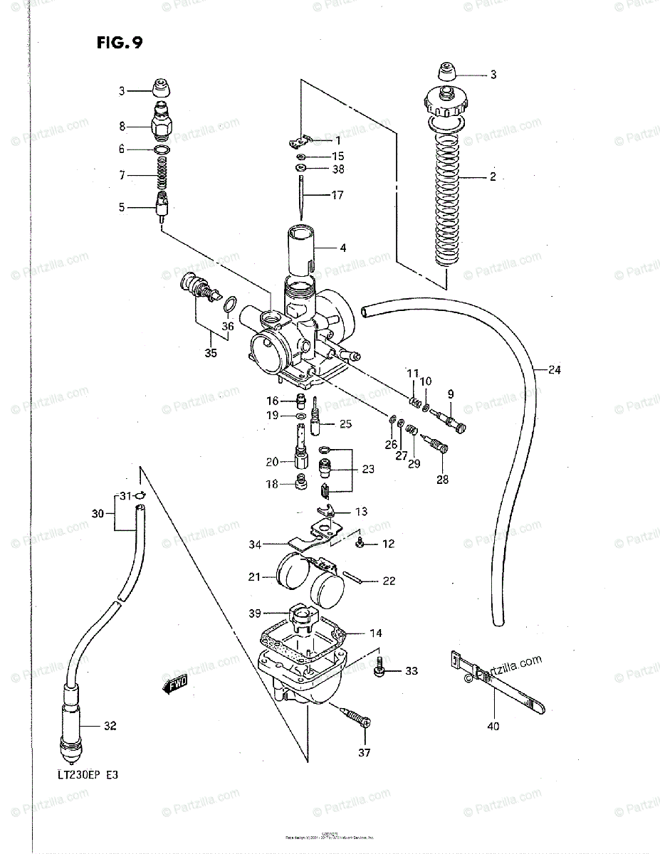 Suzuki Atv 1987 Oem Parts Diagram For Carburetor