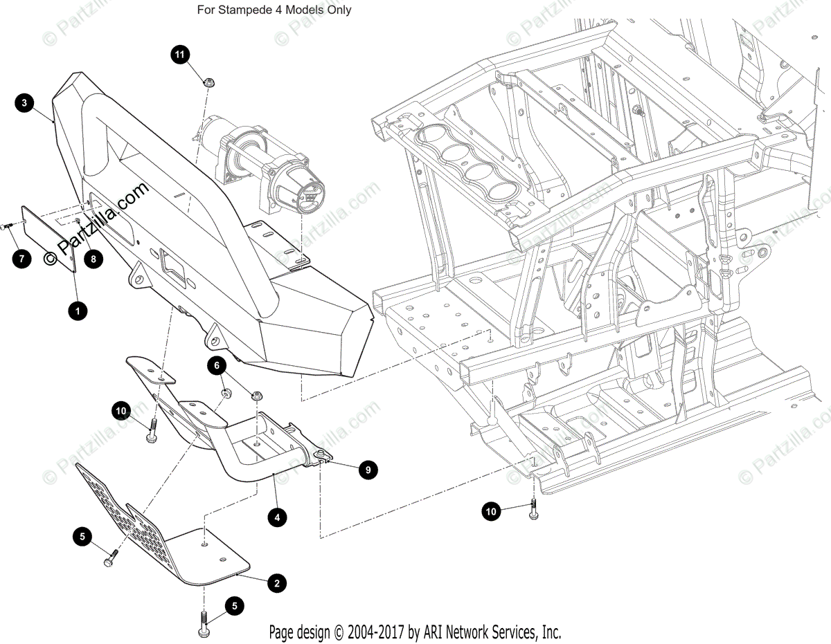 Arctic Cat Side by Side 2019 OEM Parts Diagram for Front ...