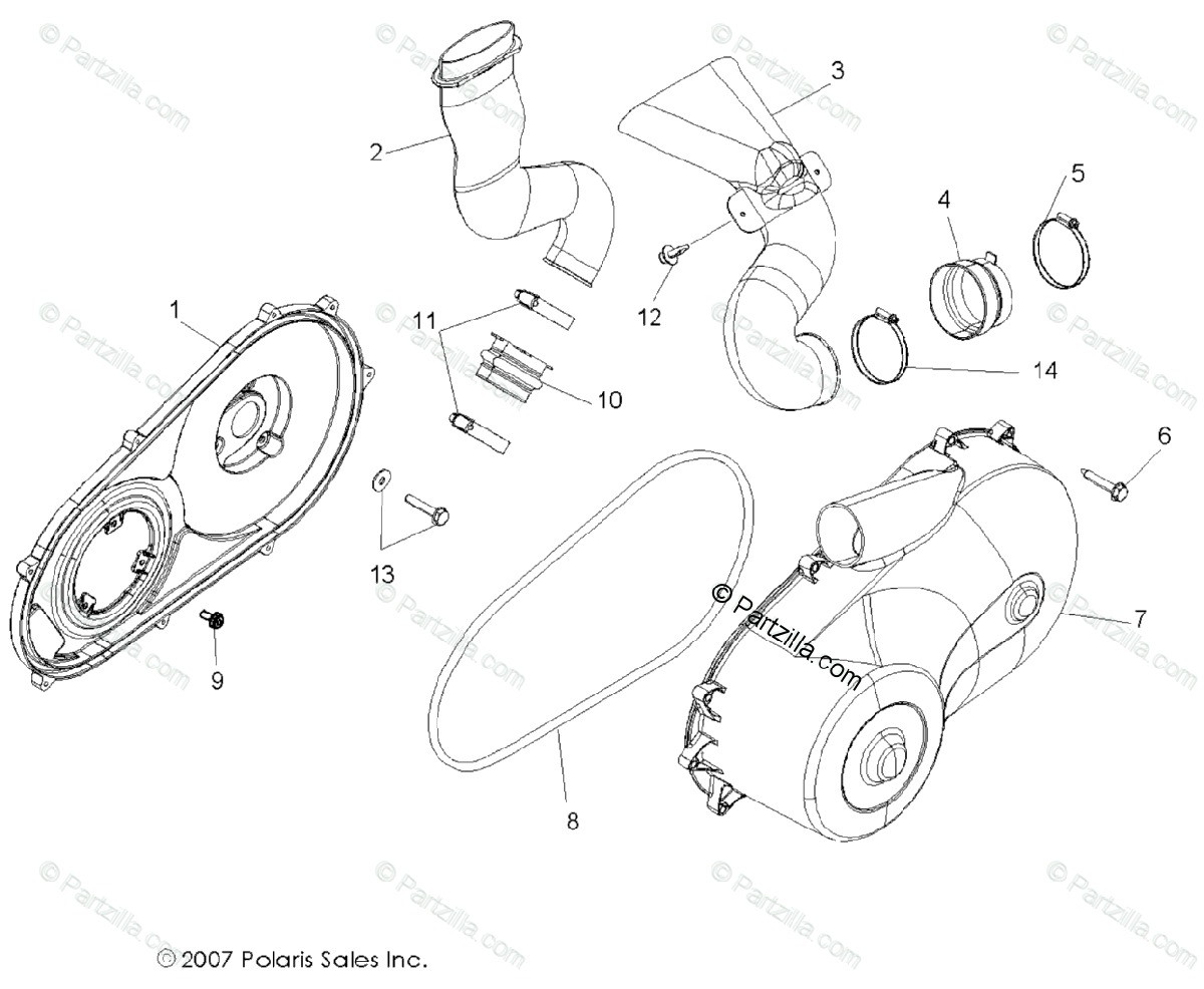 Polaris Side By Side 2010 Oem Parts Diagram For Drive