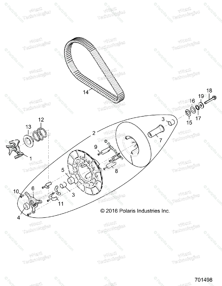 Polaris Side By Side 2017 Oem Parts Diagram For Drive