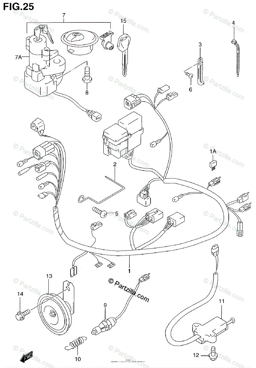Suzuki Motorcycle 1999 Oem Parts Diagram For Wiring