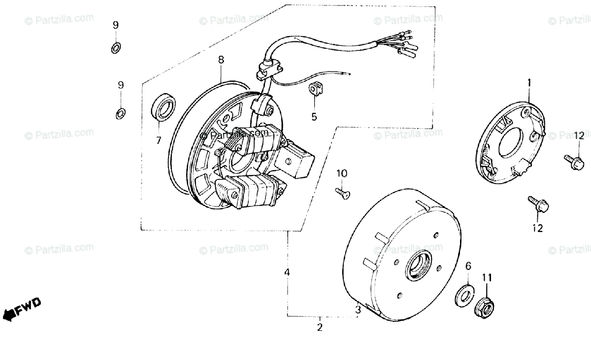 86 Honda Atv Engine Diagram - Wiring Diagrams