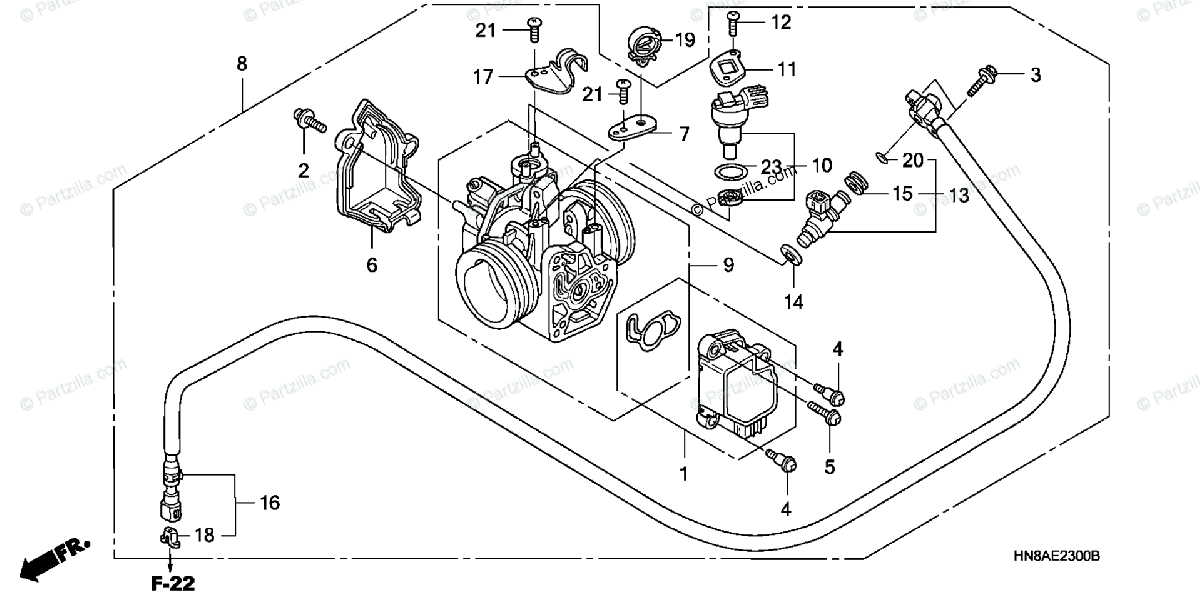 Honda rincon parts diagram
