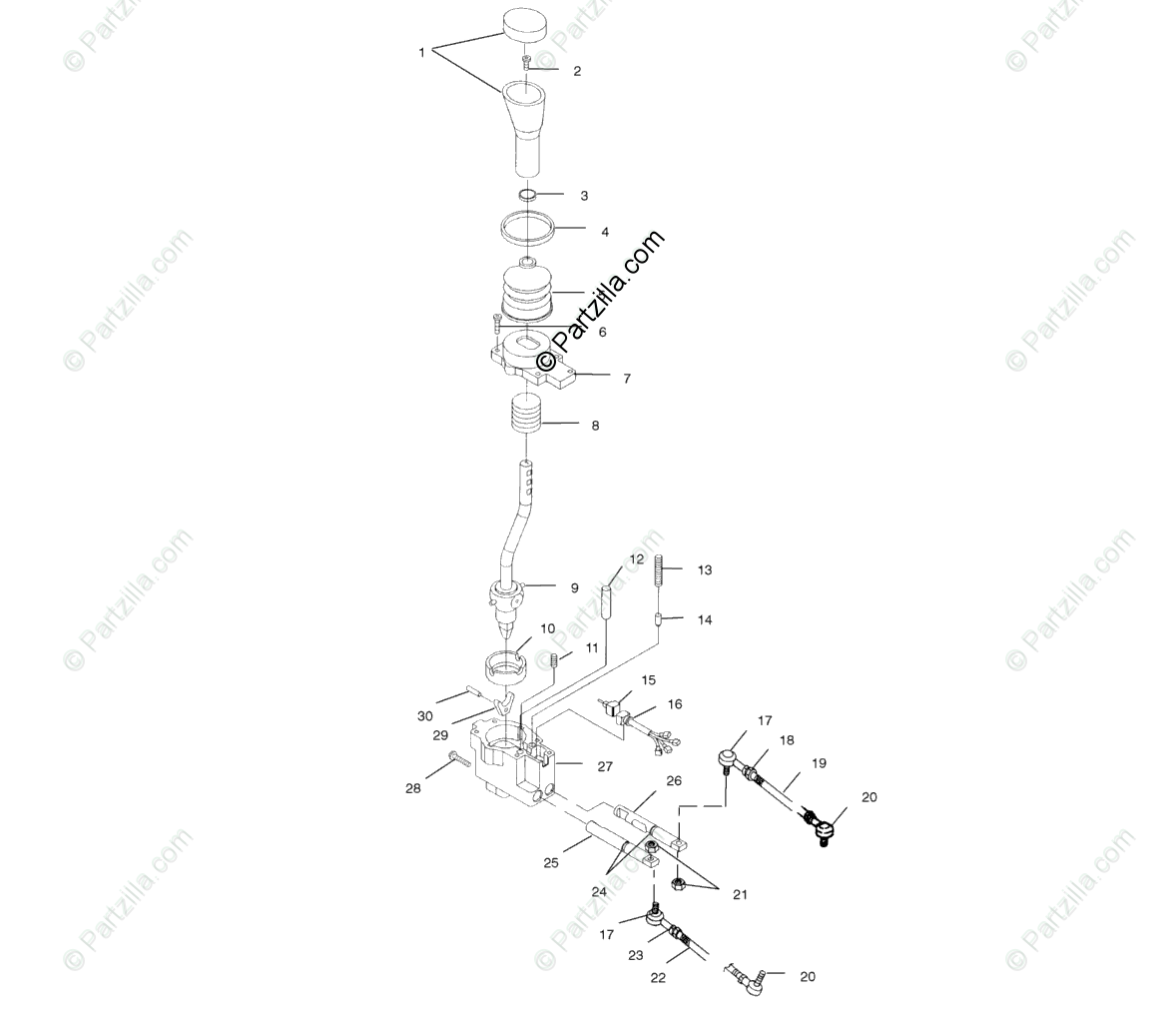 Polaris Atv 1999 Oem Parts Diagram For Gear Selector
