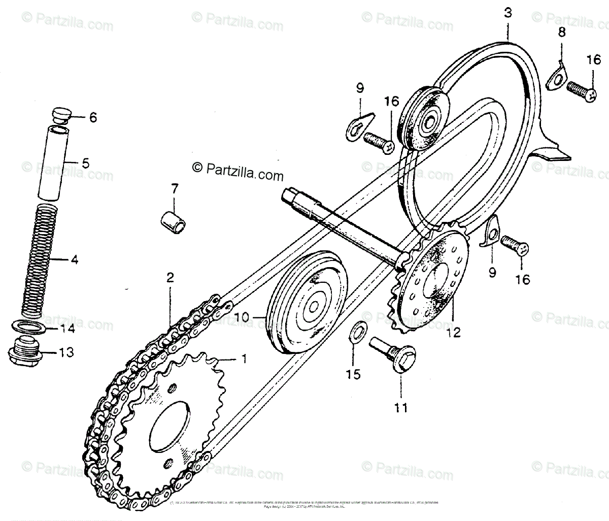 Honda Motorcycle Models with no year OEM Parts Diagram for ...