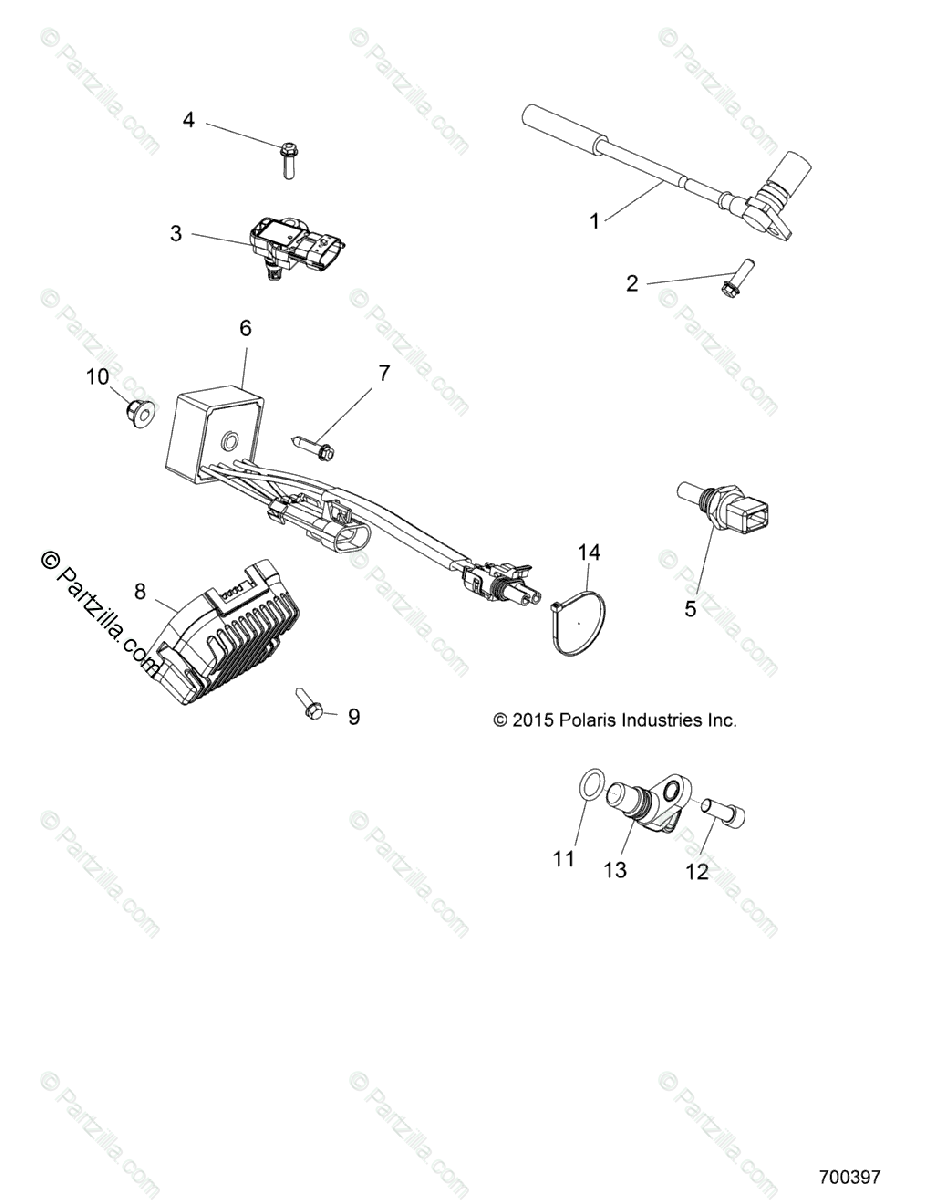 Polaris Side By Side 2016 Oem Parts Diagram For Electrical