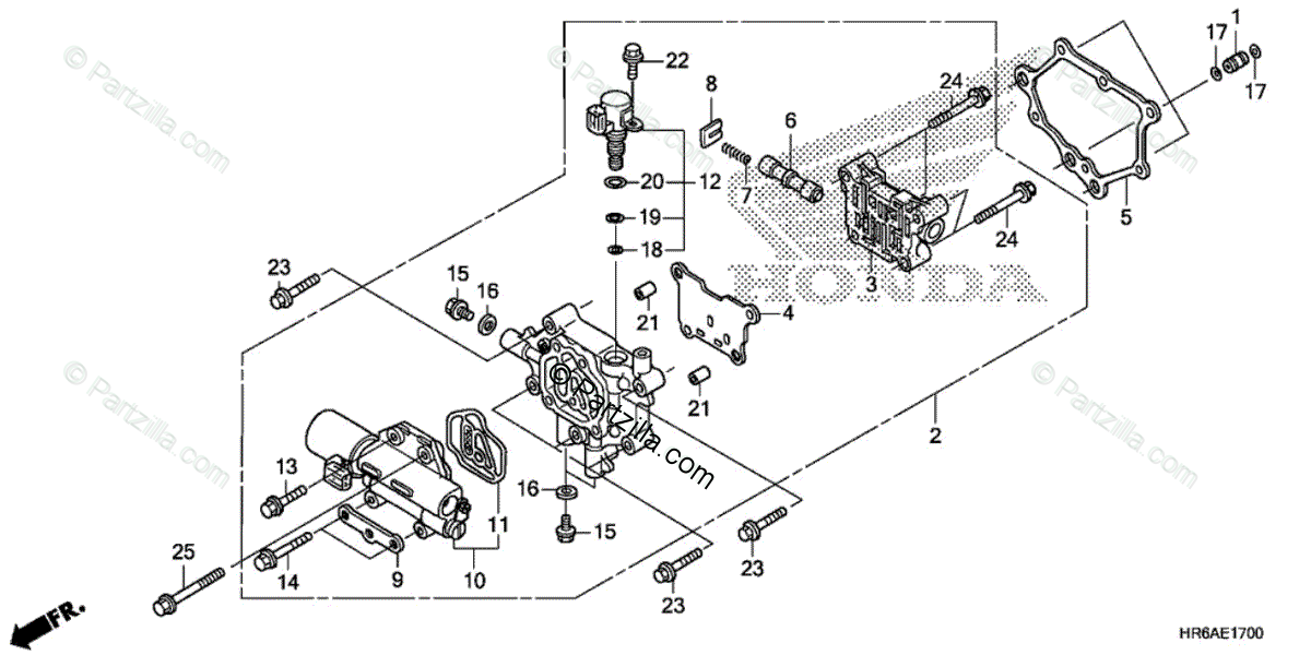 Honda ATV 2019 OEM Parts Diagram for Main Valve Body ...