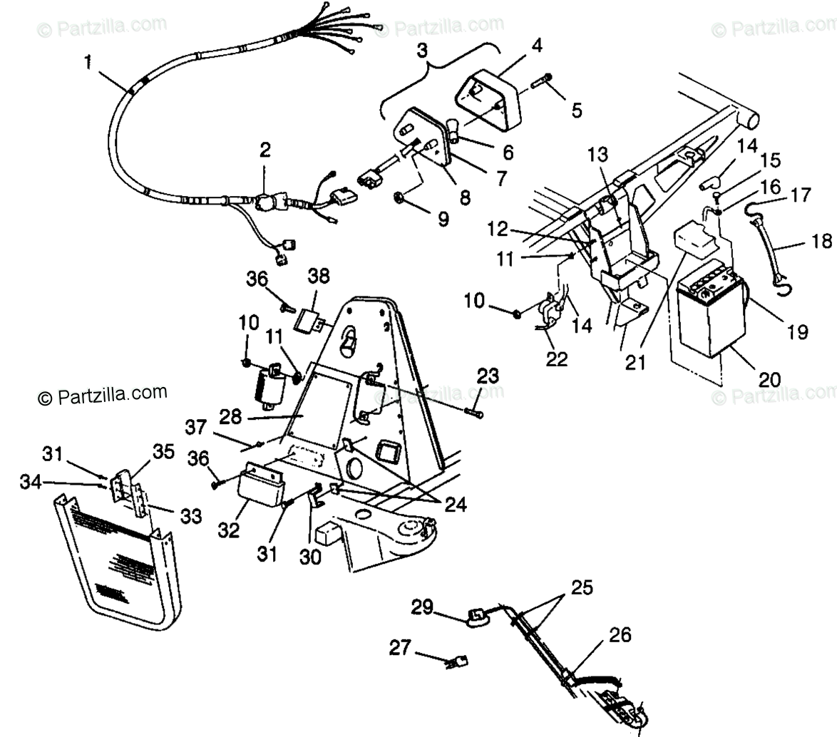 Polaris Atv 1999 Oem Parts Diagram For Electrical