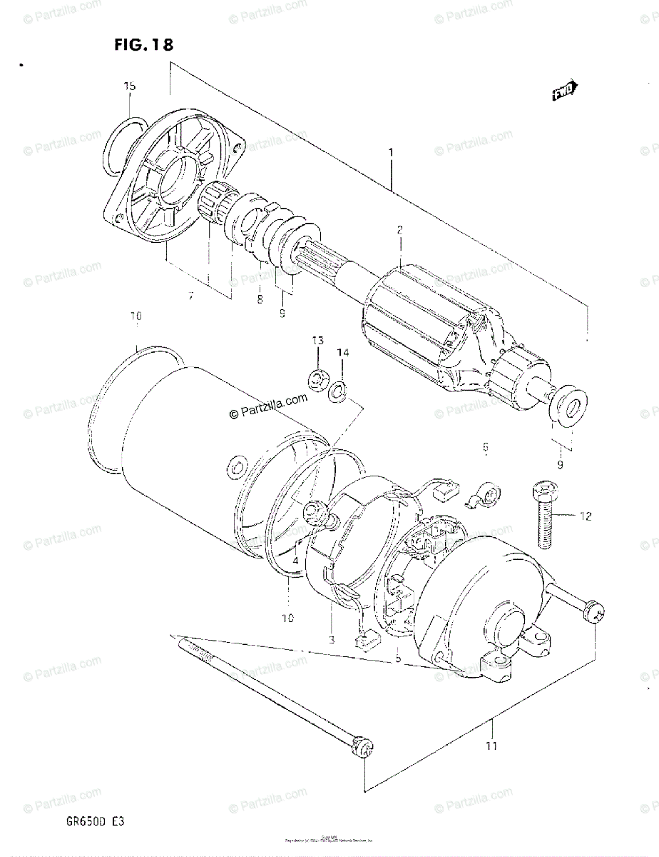 Suzuki Motorcycle 1983 Oem Parts Diagram For Starting