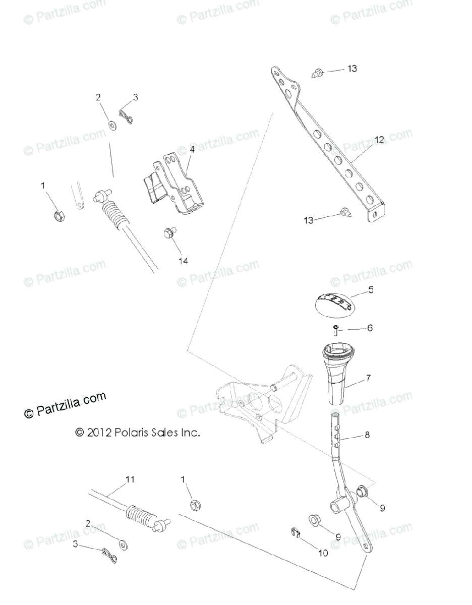 Polaris Side By Side 2013 Oem Parts Diagram For Drive