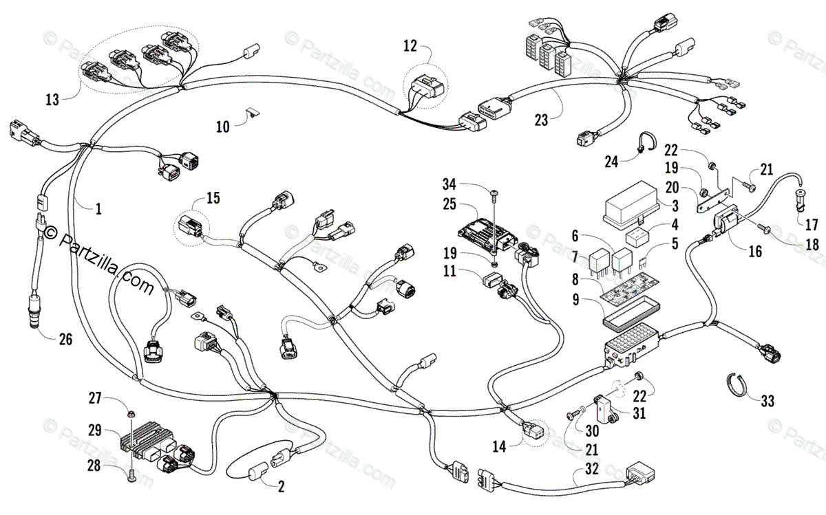 Arctic Cat Side By Side 2014 Oem Parts Diagram For Wiring