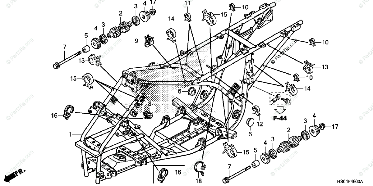 31 Honda Recon Parts Diagram