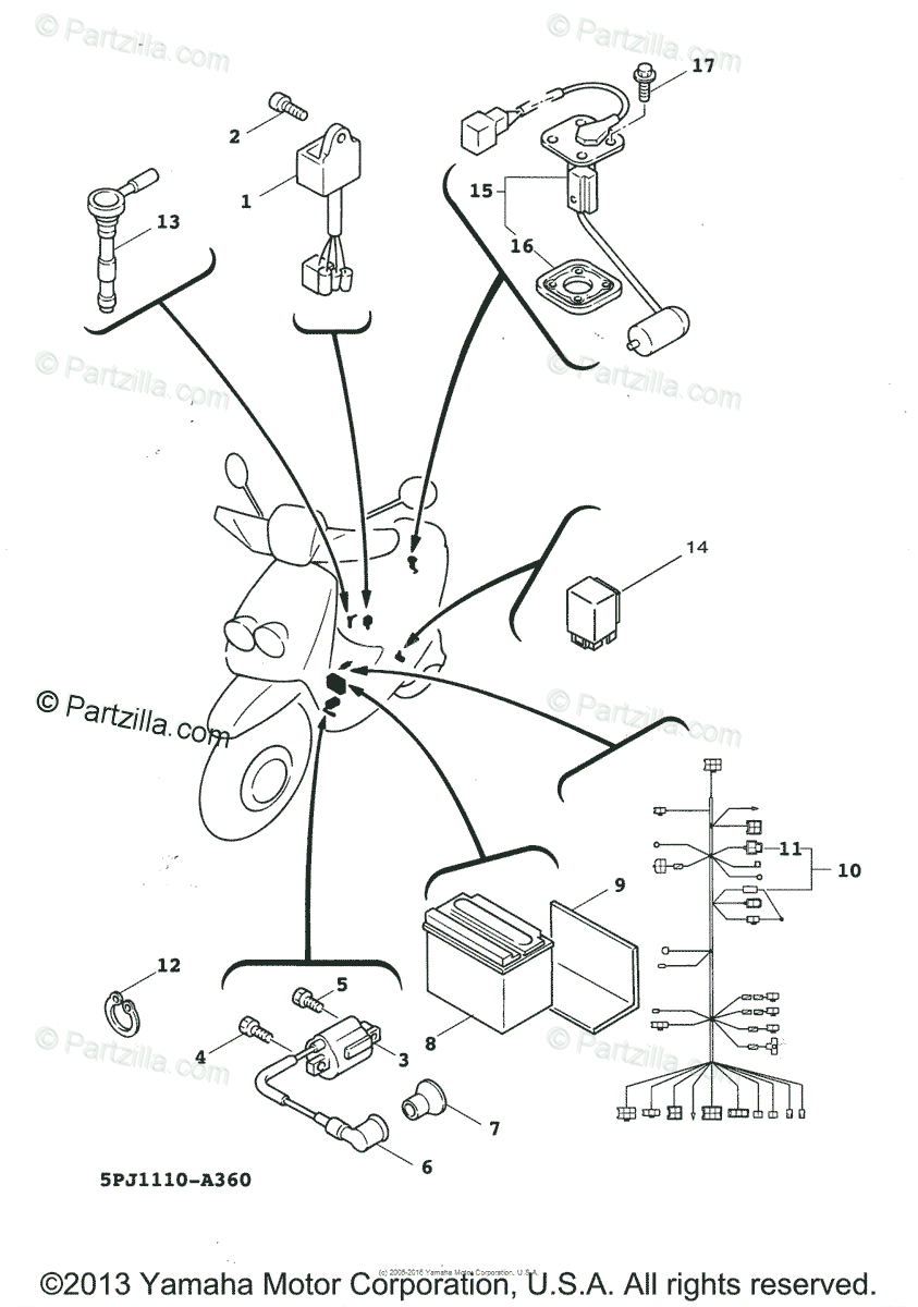 Yamaha Zuma Wiring Diagram - Wiring Diagram Schemas