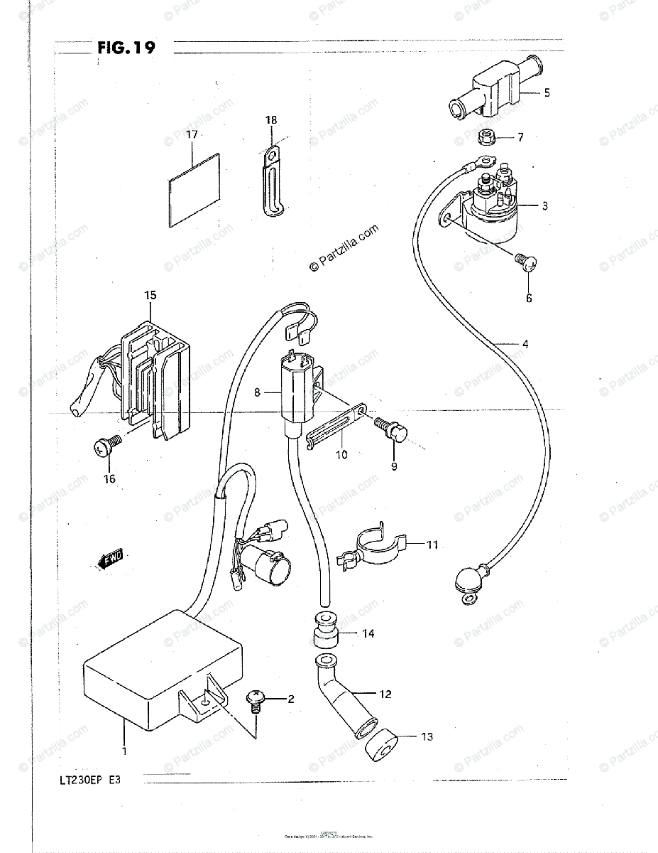 Suzuki Atv 1990 Oem Parts Diagram For Electrical