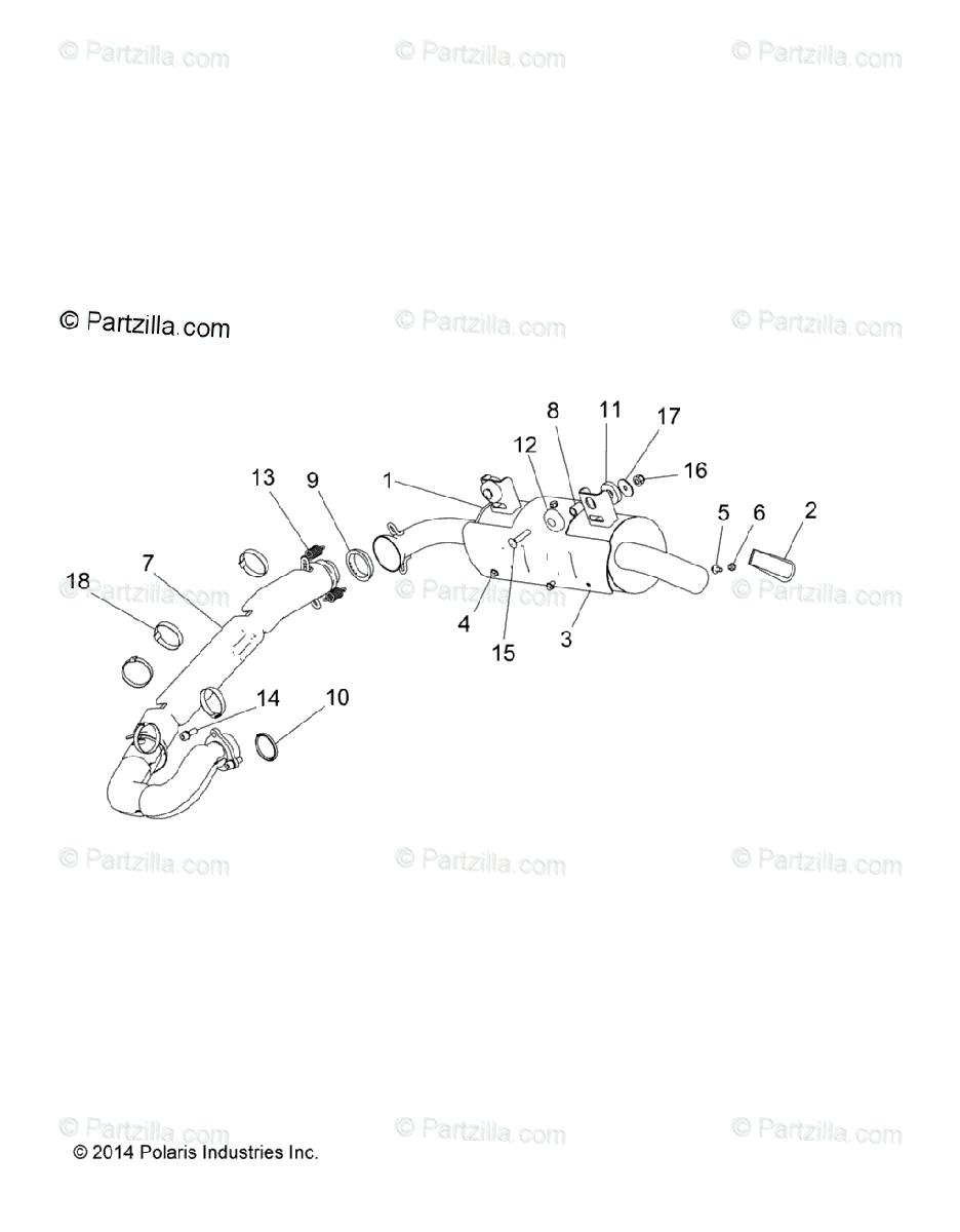 Polaris Side By Side 2016 Oem Parts Diagram For Engine