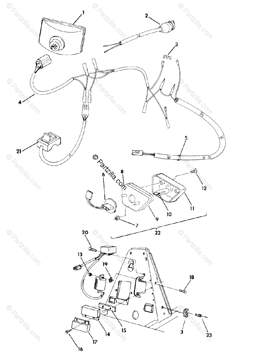 Polaris Atv 1991 Oem Parts Diagram For Wiring Harness