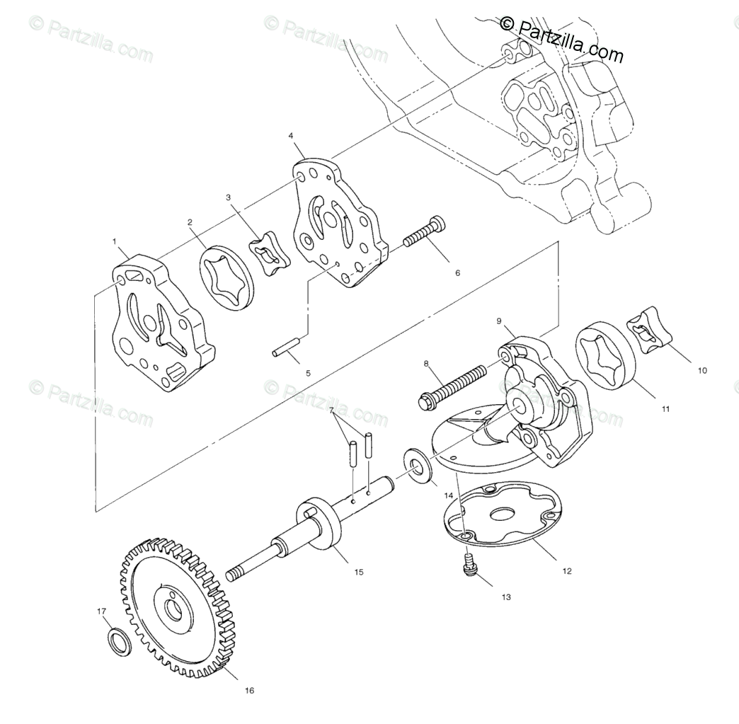 Polaris Atv 2001 Oem Parts Diagram For Oil Pump