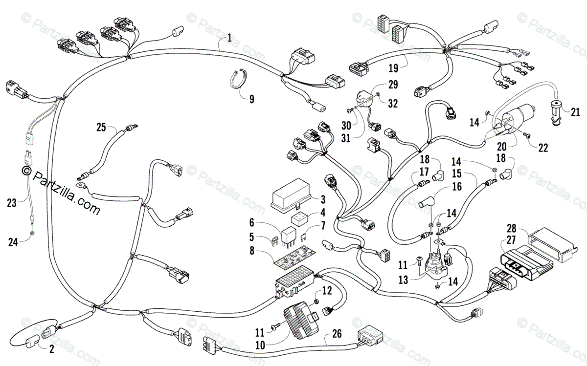 Arctic Cat Side By Side 2009 Oem Parts Diagram For Wiring
