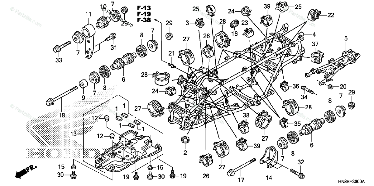 30 Honda Rincon Parts Diagram