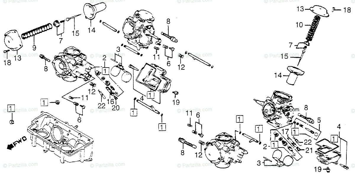 Membrane Diaphragm Carburetor For Honda VF1100C Magna v65 1983 1984 1985 1986