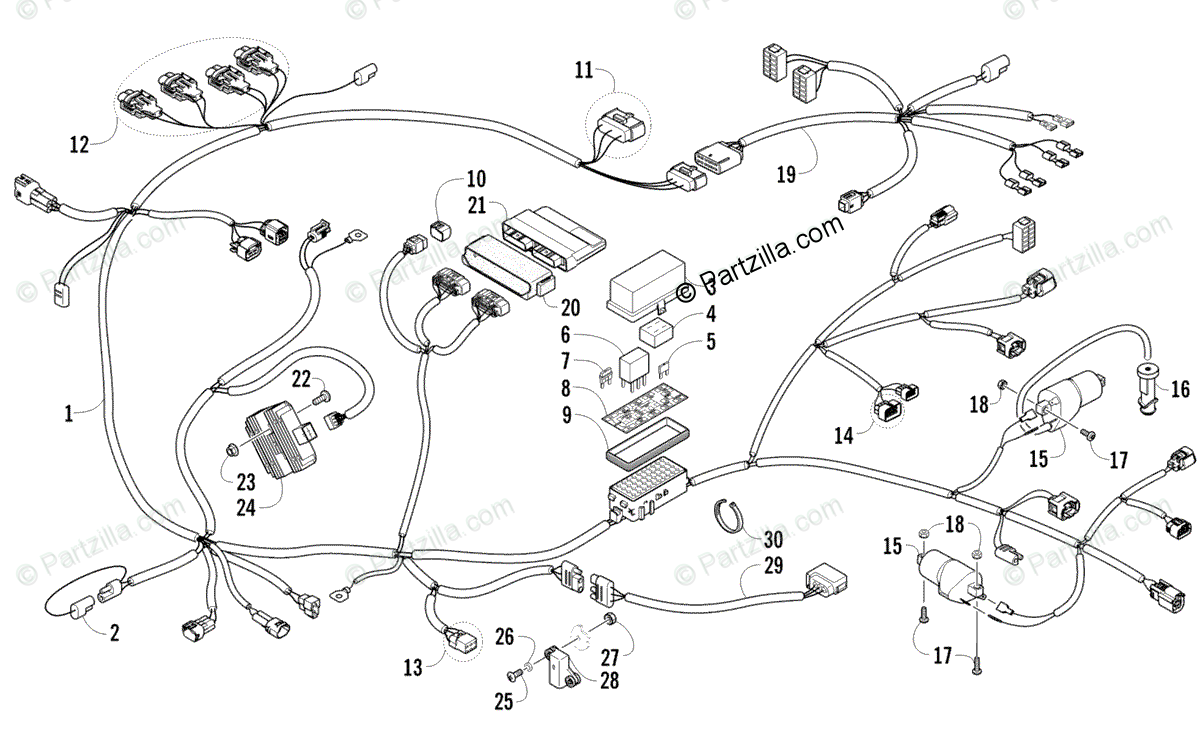 Arctic Cat Side By Side 2011 Oem Parts Diagram For Wiring