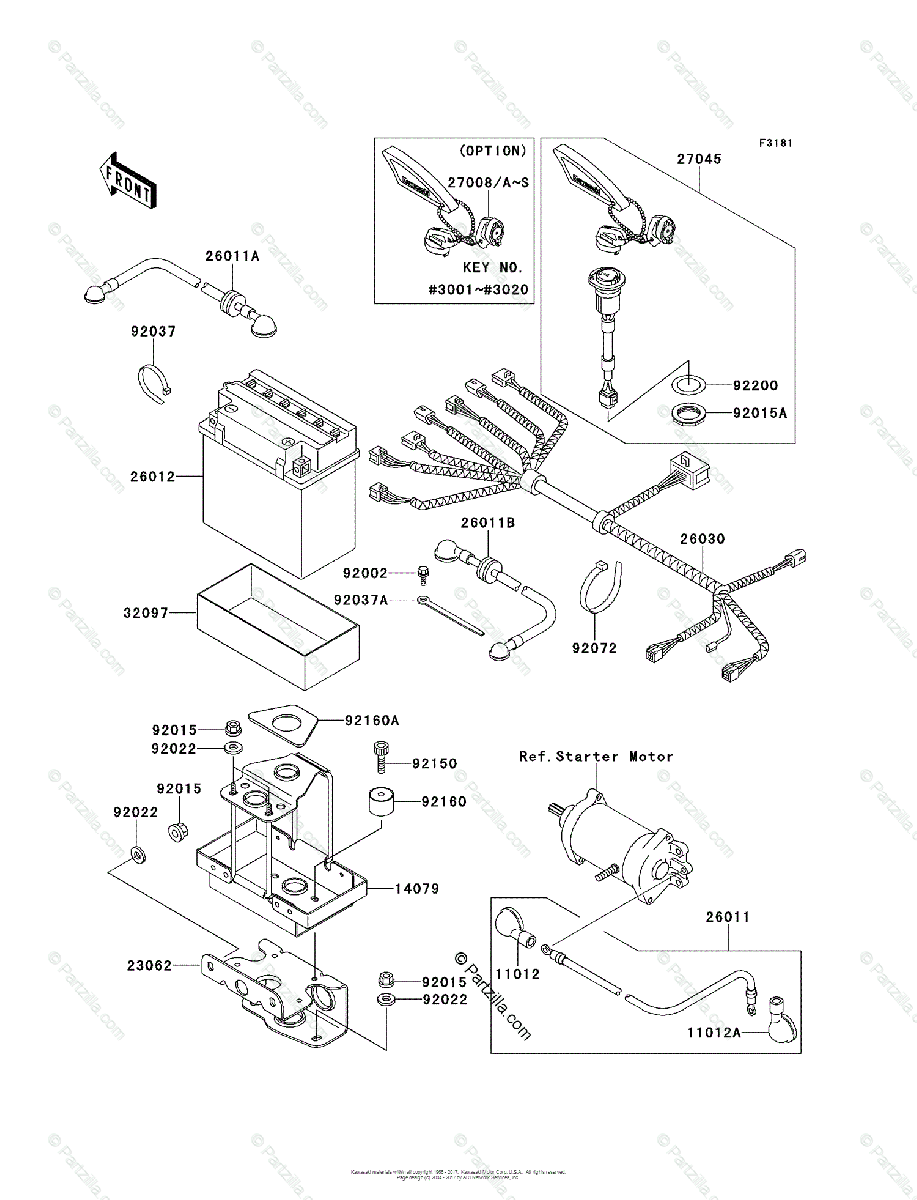 Kawasaki Jet Ski 2000 Oem Parts Diagram For Electrical