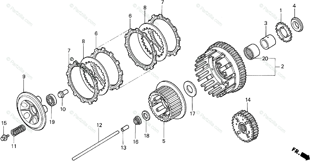 Honda Motorcycle Wiring Diagram from cdn.partzilla.com