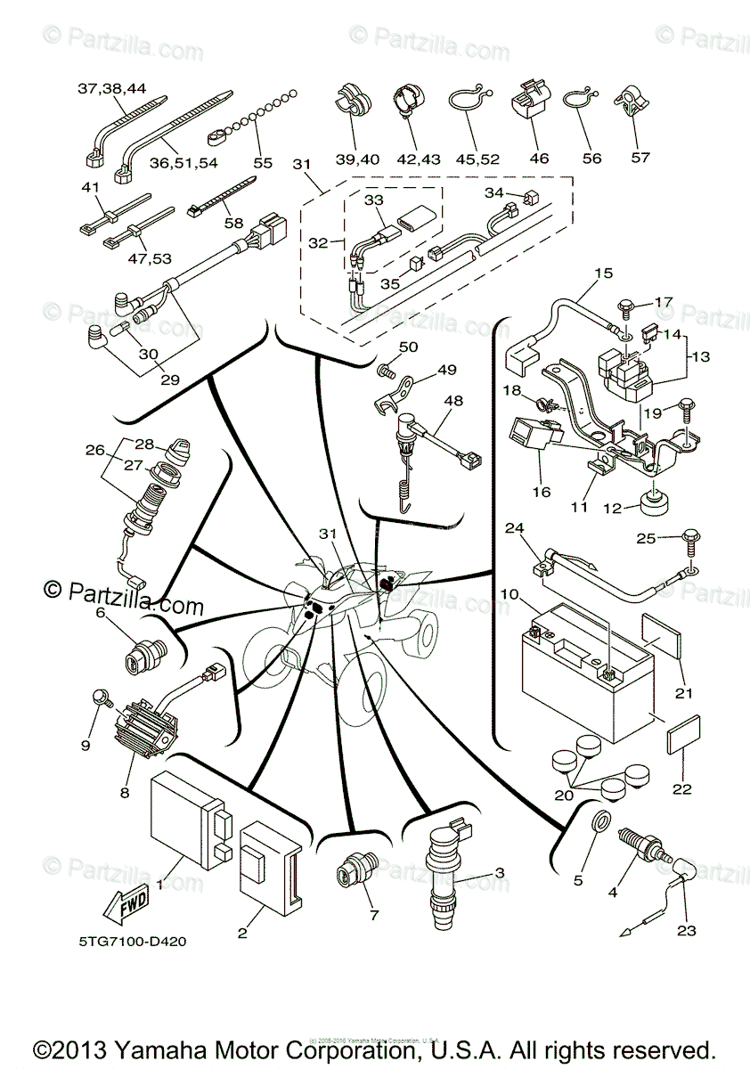 Yfz450r Wiring Diagram - Wiring Diagram Schemas