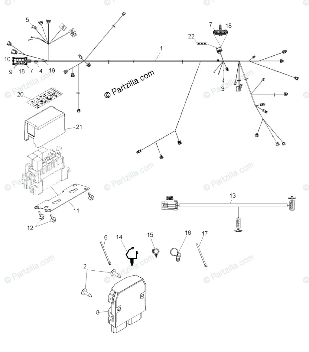 Polaris Side By Side 2011 Oem Parts Diagram For Electrical