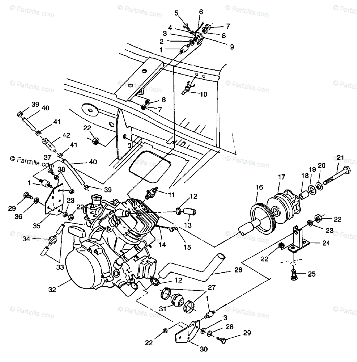 34 Polaris Sportsman 400 Parts Diagram