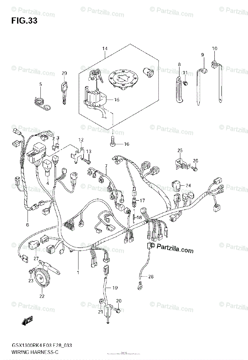 Suzuki Motorcycle 2006 Oem Parts Diagram For Wiring