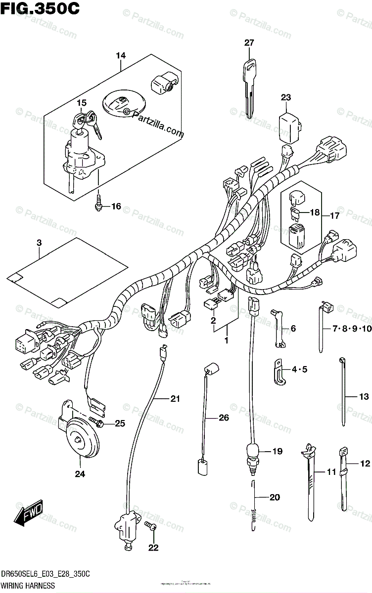 Suzuki Motorcycle 2016 Oem Parts Diagram For Wiring