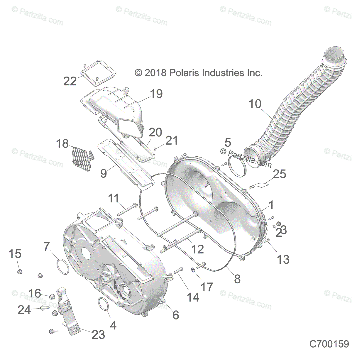 Polaris Side By Side 2019 Oem Parts Diagram For Drive