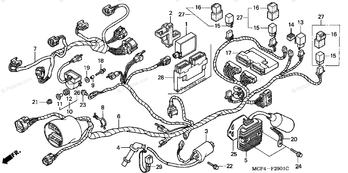 Diagram  Honda Rc51 Wiring Diagram Cluster Full Version