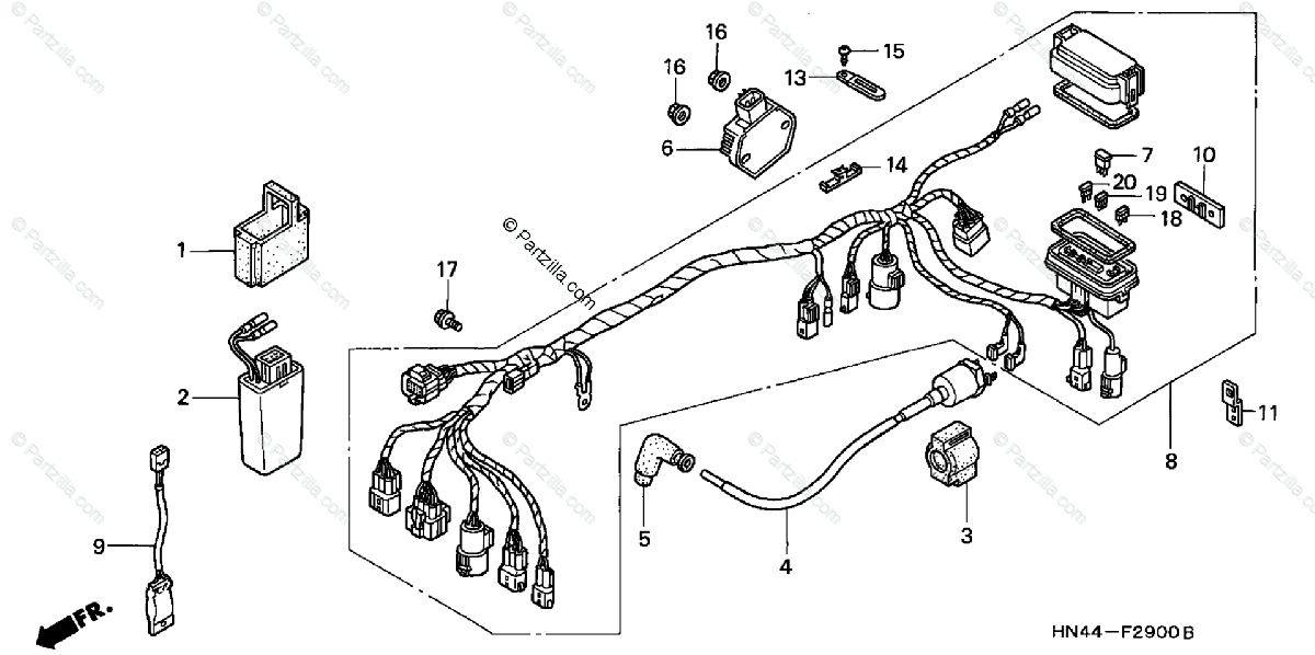 Honda Atv Wiring Harnes - Wiring Diagrams