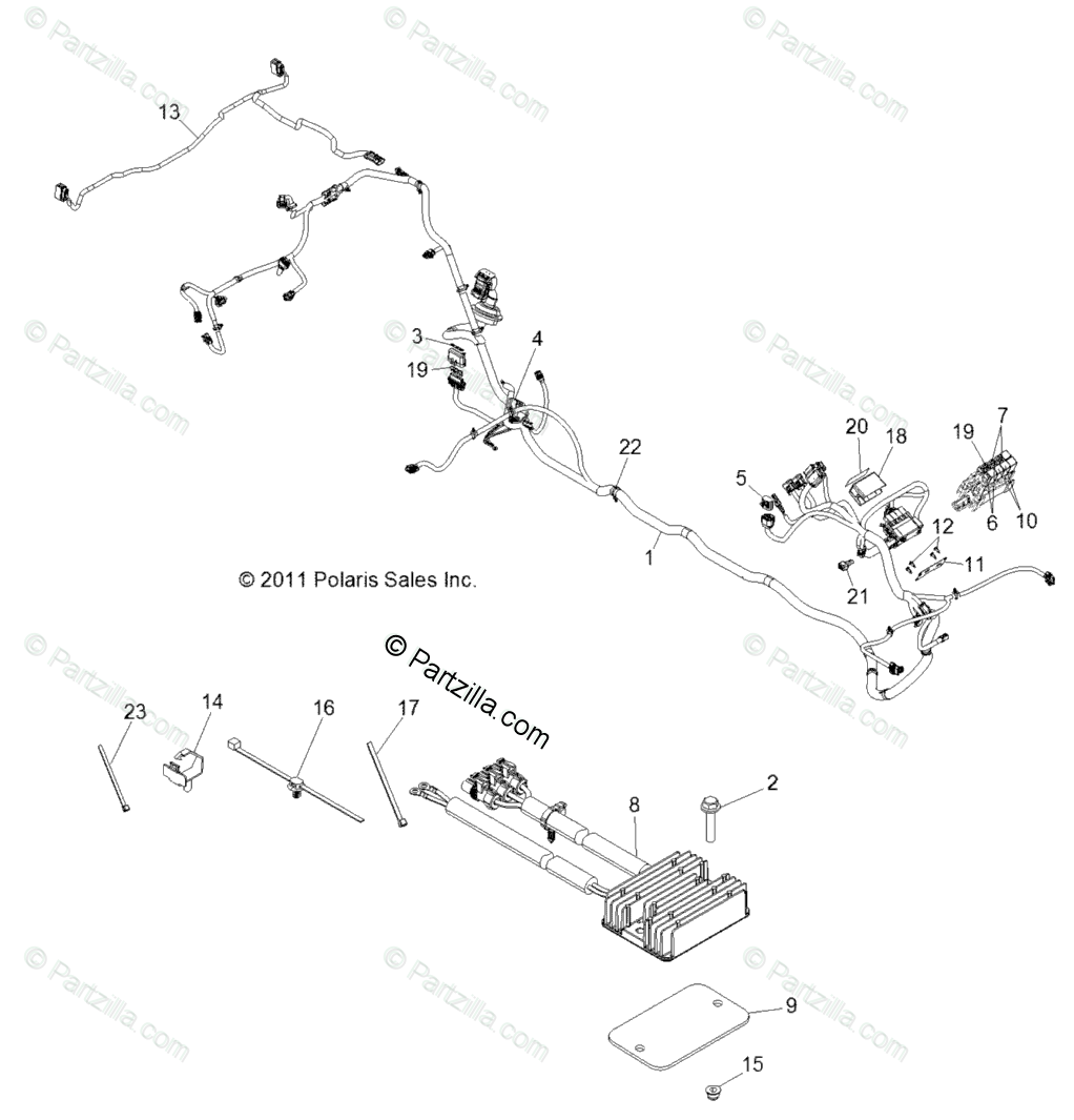 Polaris Side By Side 2012 Oem Parts Diagram For Electrical