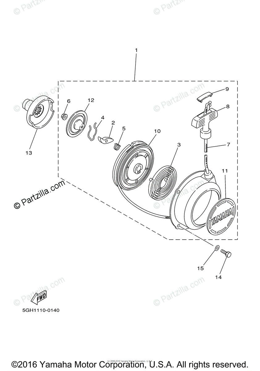Yamaha Atv 2003 Oem Parts Diagram For Starter