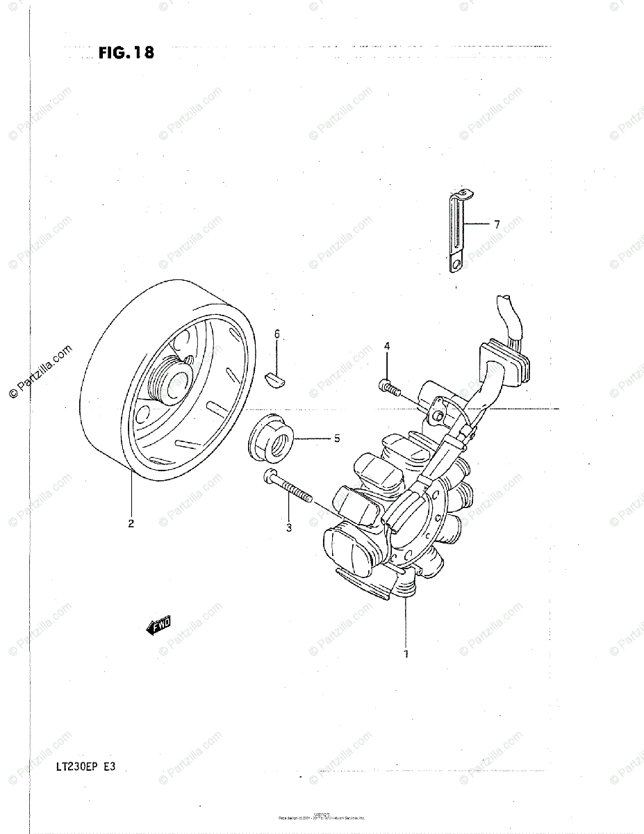 Suzuki Atv 1987 Oem Parts Diagram For Magneto