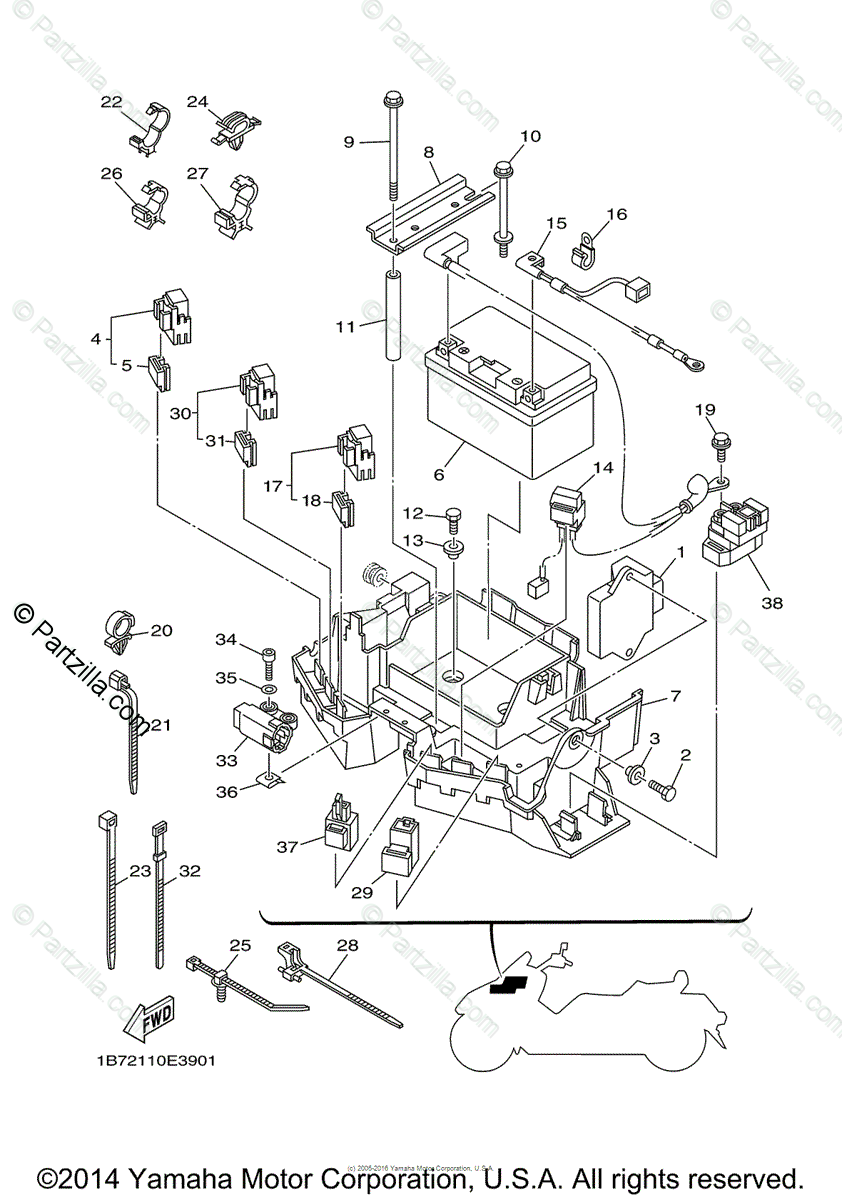 Yamaha Scooter 2008 Oem Parts Diagram For Electrical 1 Partzilla Com