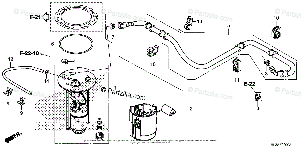 Honda Side By Side 2018 Oem Parts Diagram For Fuel Pump