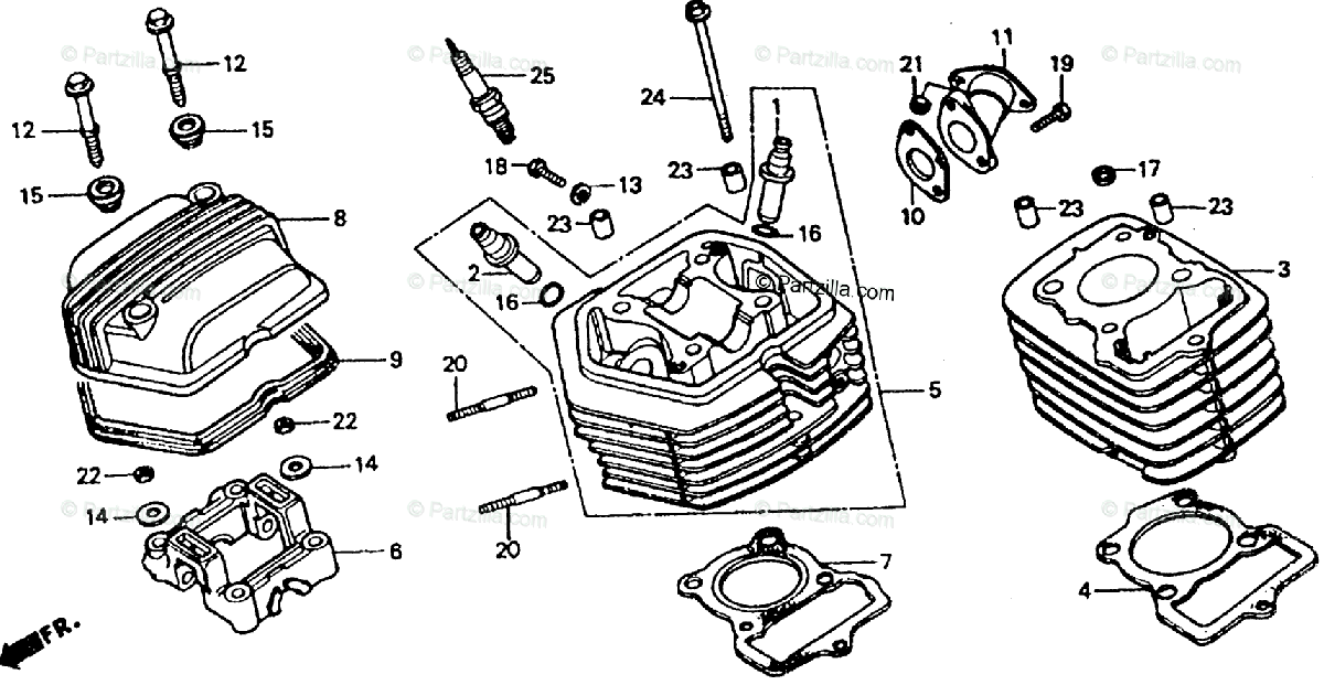 Honda OEM Part 12251-GN1-731