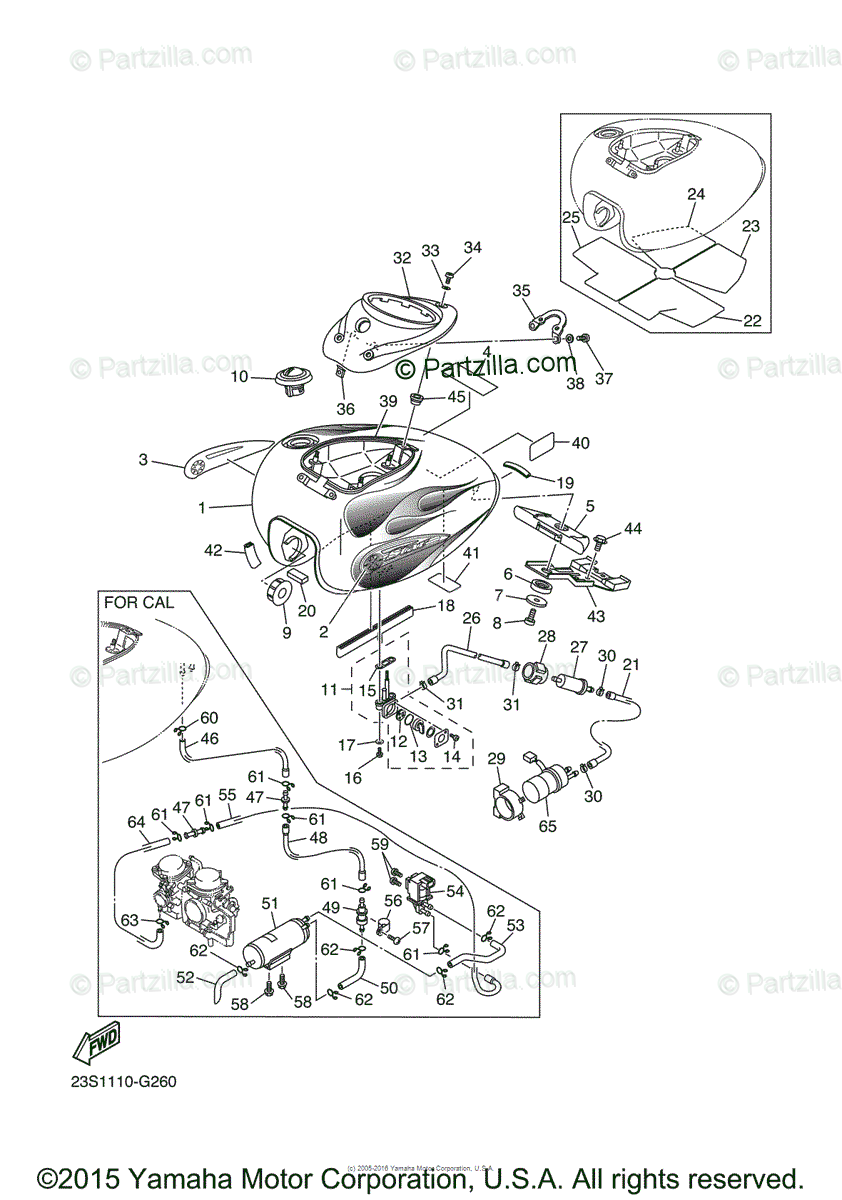 Yamaha V Star 1100 Engine Diagram - Wiring Diagram Schemas