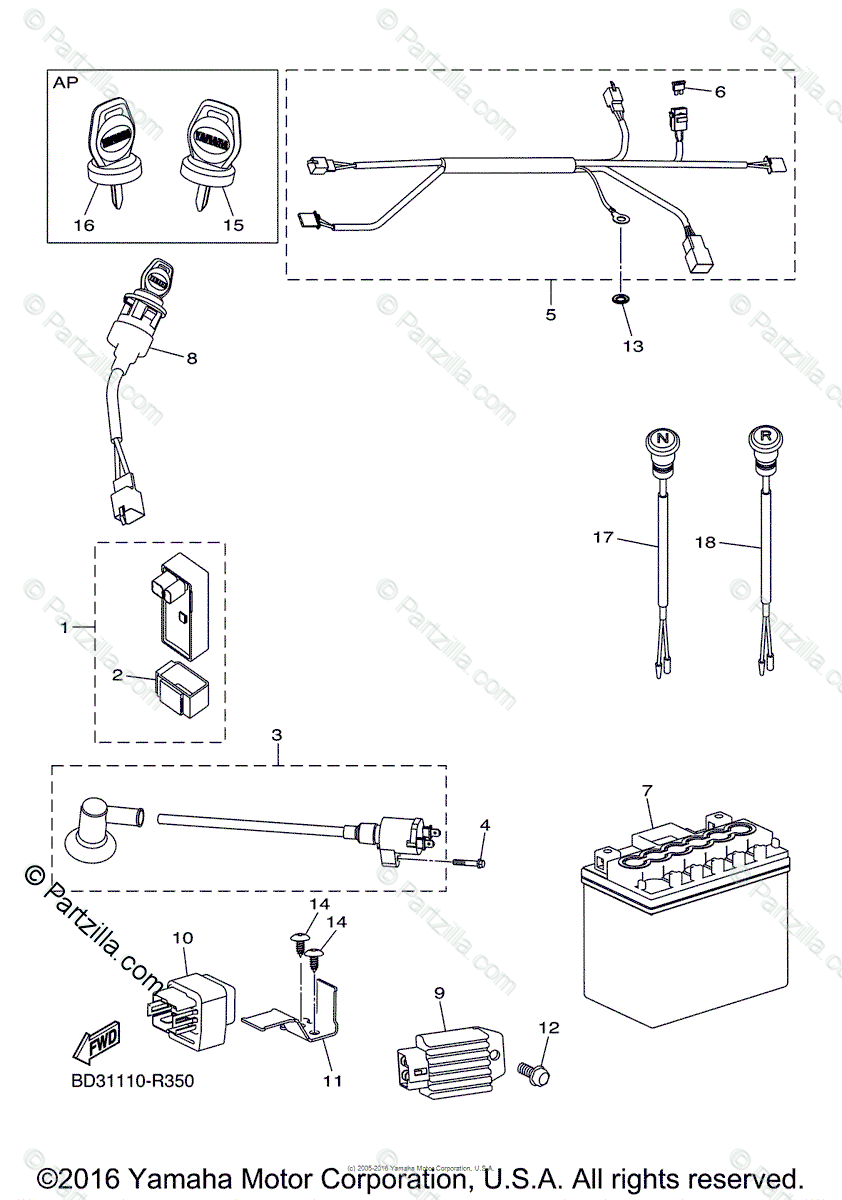 Yamaha Atv Wiring Diagram from cdn.partzilla.com