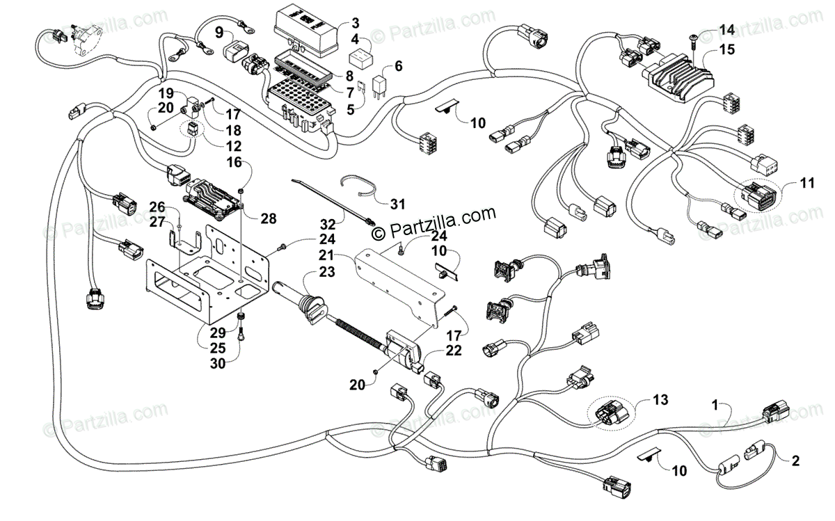 Arctic Cat Side By Side 2015 Oem Parts Diagram For Wiring