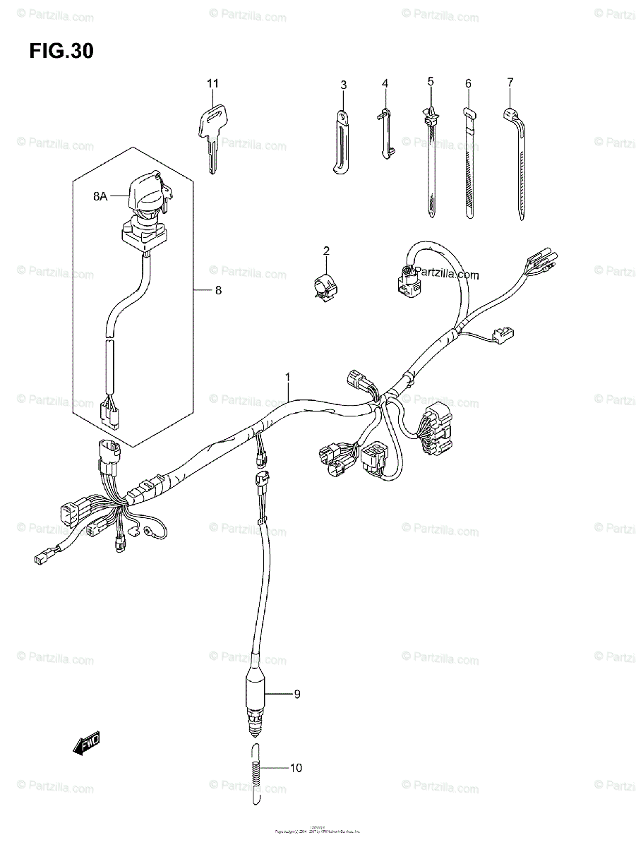 Suzuki Atv 2003 Oem Parts Diagram For Wiring Harness