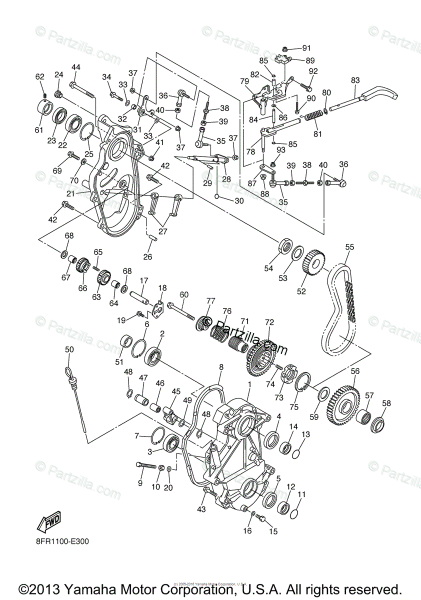 Yamaha Snowmobile 2007 Oem Parts Diagram For Track Drive 2