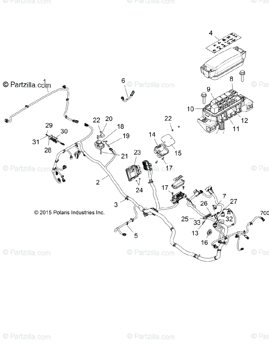 Polaris Side By Side 2016 Oem Parts Diagram For Electrical